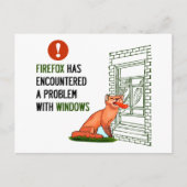 WindowsでFirefoxに問題が発生 ポストカード (正面)