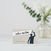 Windowsのクリーニングサービス汚れたマネージャー 名刺 (スタンド正面)