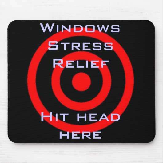 Windowsのストレスレリーフ、浮き彫り マウスパッド (正面)