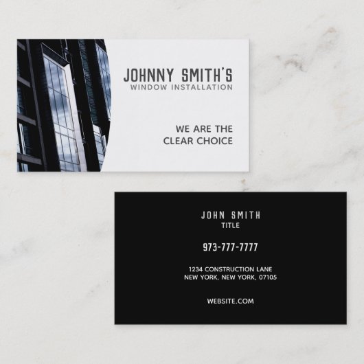 Windowsのスローガンの名刺 名刺 (正面/裏面)