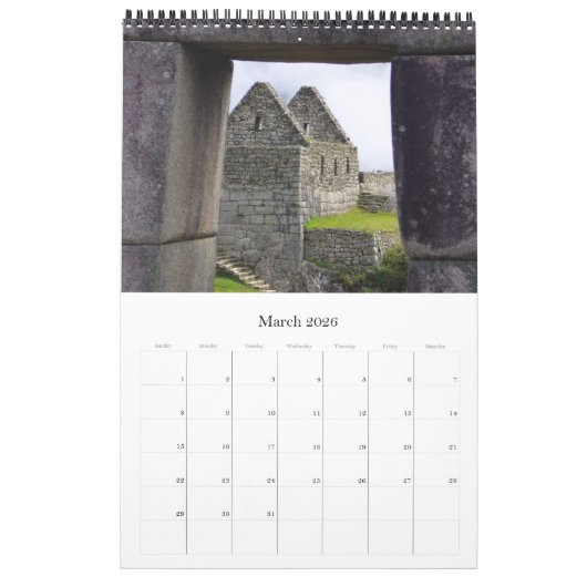 windowsの世界 カレンダー (3月 2026)