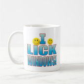 Windowsの生命Bを舐めて下さい コーヒーマグカップ (左)