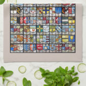 Windowsアムステルダムの紋章付き外衣 キッチンタオル (折り畳み)