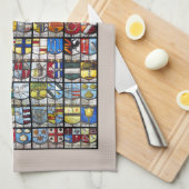 Windowsアムステルダムの紋章付き外衣 キッチンタオル (四つ折り)