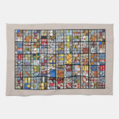 Windowsアムステルダムの紋章付き外衣 キッチンタオル (横)