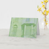 Windowsデジタルアートグリーンすべての行事 カード (黄色い花)