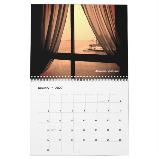 Windows カレンダー (1月 2027)
