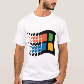 Windows 95のロゴ|の人のTシャツ Tシャツ (正面)