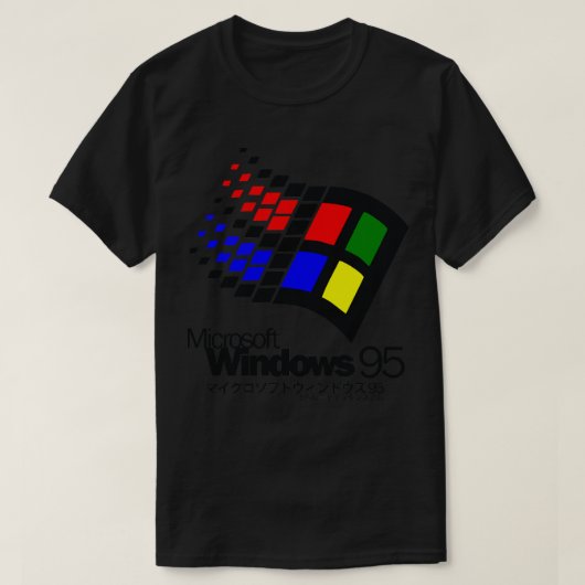 Windows 95 microsoft tシャツ (デザイン正面)