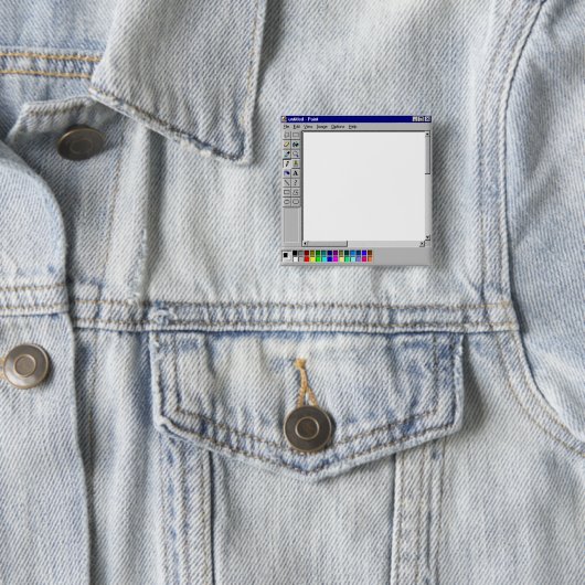 Windows 95 MS 絵を描 缶バッジ (インサイチュ)