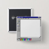 Windows 95 MS 絵を描 缶バッジ (正面&裏面)