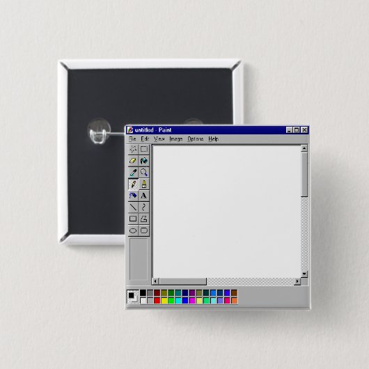 Windows 95 MS 絵を描 缶バッジ (正面&裏面)