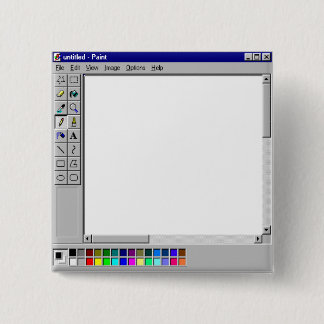 Windows 95 MS 絵を描 缶バッジ