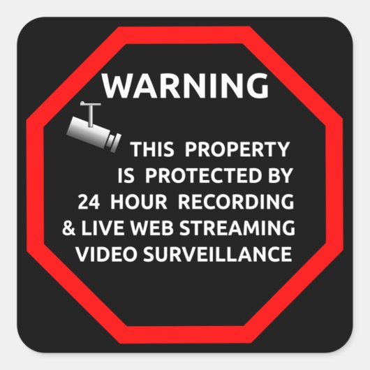 Windows By Business Suppliesのセキュリティステッカー スクエアシール (正面)