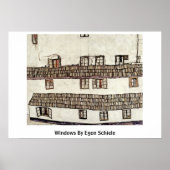 Windows By Egon Schiele ポスター (正面)