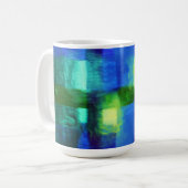 Windows by Maderi -抽象芸術ファインアート コーヒーマグカップ (正面左)