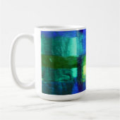 Windows by Maderi -抽象芸術ファインアート コーヒーマグカップ (左)
