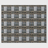 Windows Dinan、ブリッタニー、フランス ラッピングペーパー (フラット)