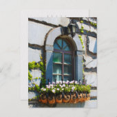 WINDOWS DOORS FLOWERS BUILDING POSTCROSSING ポストカード (正面/裏面)