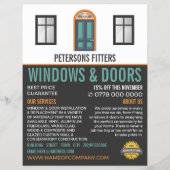 Windows & Doors, Window & Door Fitter Company チラシ (正面)