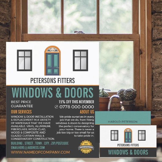 Windows & Doors, Window & Door Fitter Company チラシ