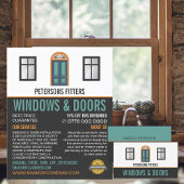 Windows & Doors、Window & Door Fitter Company 名刺