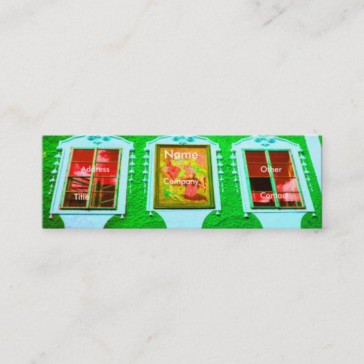 Windows IIIの建築 スキニー名刺 (正面)