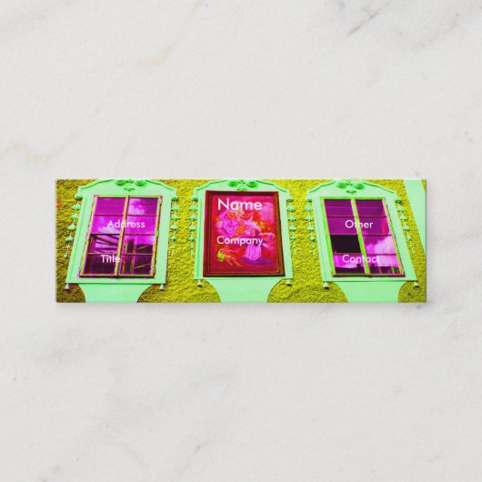 Windows IVの建築 スキニー名刺 (正面)