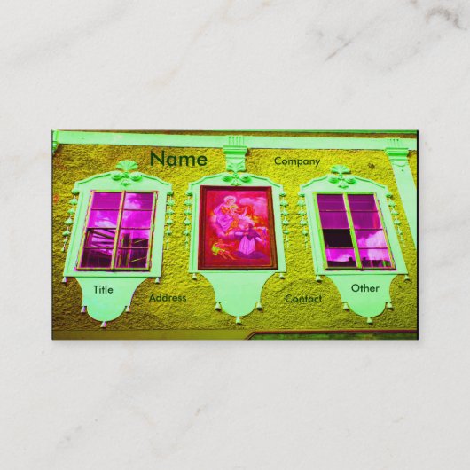 Windows IVの建築 名刺 (正面)