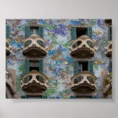 Windows of Casa Battlo in Barcelona ポスター (正面)
