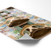 Windows of Casa Battlo in Barcelona ポスター (角)