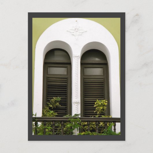 Windows of Old San Juan, Puerto Rico ポストカード (正面)