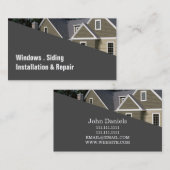 Windows Siding Contractor建築 名刺 (正面/裏面)