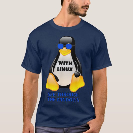 Windows Tuを介して表示するコンピューティングラインを使用 Tシャツ (正面)