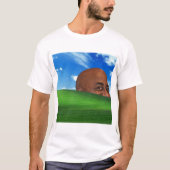 Windows XPの背景のAinsley Harriott Tシャツ (正面)