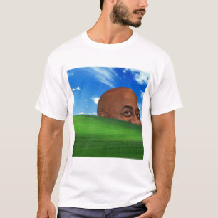 Windows XPの背景のAinsley Harriott Tシャツ
