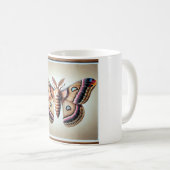 Windowwinged moth 121024IREF249 - Watercolor コーヒーマグカップ (正面右)