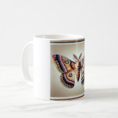 Windowwinged moth 121024IREF249 - Watercolor コーヒーマグカップ (正面左)