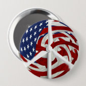 Windpeaceボタン、4" 缶バッジ (正面&裏面)