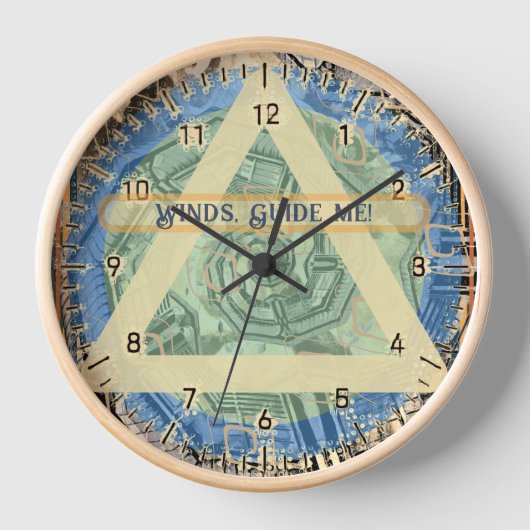 Winds Guide Me Air Symbol 壁時計 (正面)