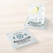 Windsailの運行ポスター ガラスコースター (アングル)