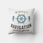 Windsailの運行ポスター クッション (裏面)