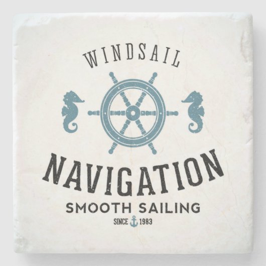 Windsailの運行ポスター ストーンコースター (正面)