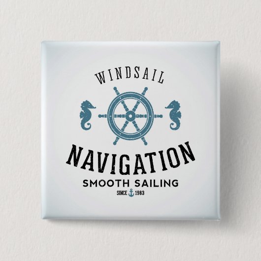 Windsailの運行ポスター 缶バッジ (正面)