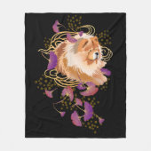 WINDSONGバージョン2 – チョウフリースブランケット フリースブランケット (正面)