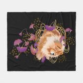 WINDSONGバージョン2 – チョウフリースブランケット フリースブランケット (正面(横))