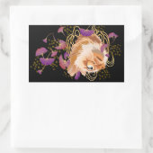 WINDSONG - Chow正方形ステッカー 長方形シール (バッグ)