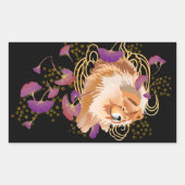 WINDSONG - Chow正方形ステッカー 長方形シール (正面)