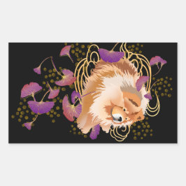 WINDSONG - Chow正方形ステッカー 長方形シール