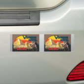 Windsorのホテルカイロのヴィンテージ バンパーステッカー (車上)